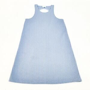 Zara Woven Checkered Patterned Sleeveless Tunic Dress Size Small MINT